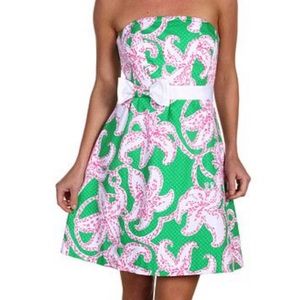 Lilly Pulitzer “Amberly” Strapless Dress NWOT
